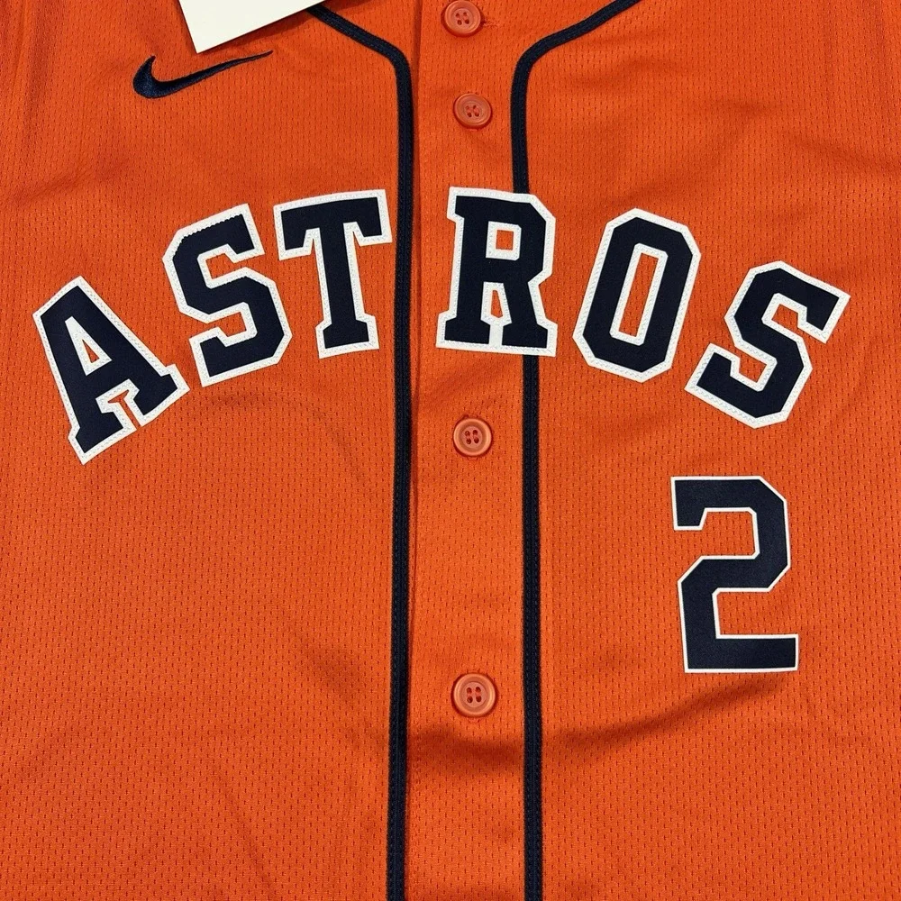 Nike Alex Bregman Jersey Orange Houston Astros‎ #2 Youth XL (18/20) $125 MSRP